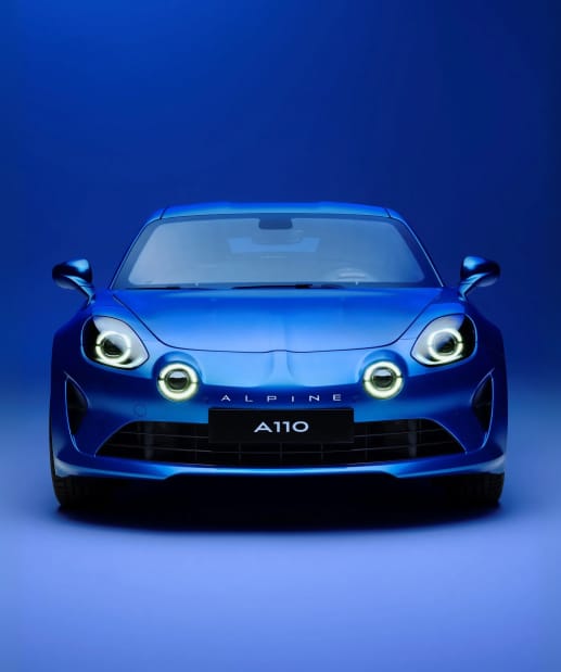 Front view of Alpine A110