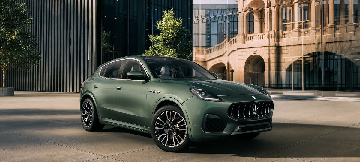 Front angled view of Maserati Grecale